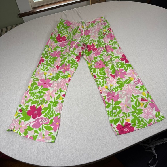 Lilly Pulitzer Women's swim cover up Pants Size L Floral‎ Print beach - Picture 2 of 5